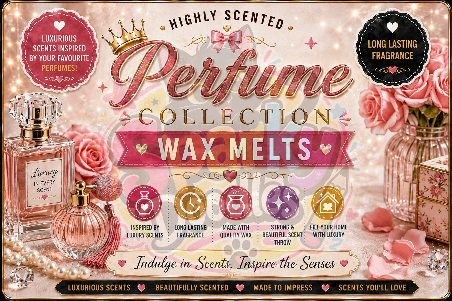 HB Wax Melt Collection Labels