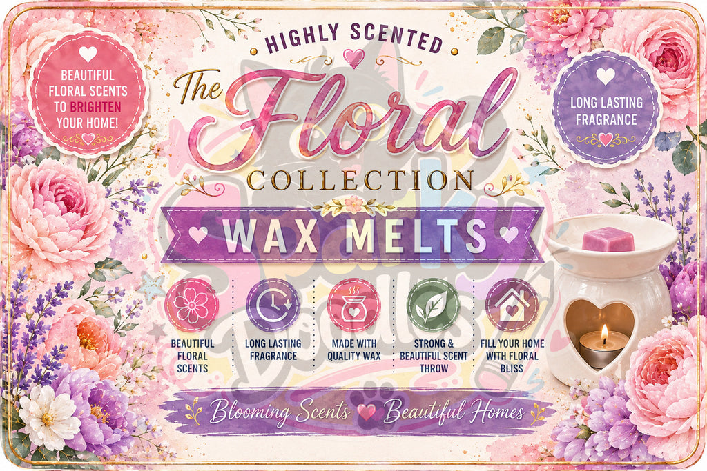 HB Wax Melt Collection Labels