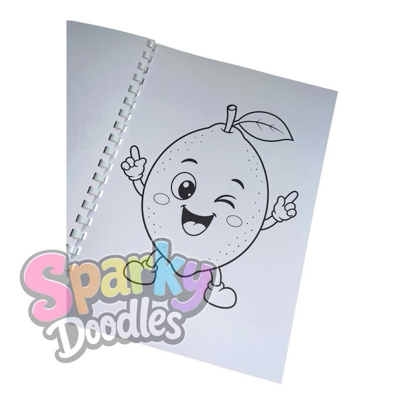 Funny Fruits Colouring Book