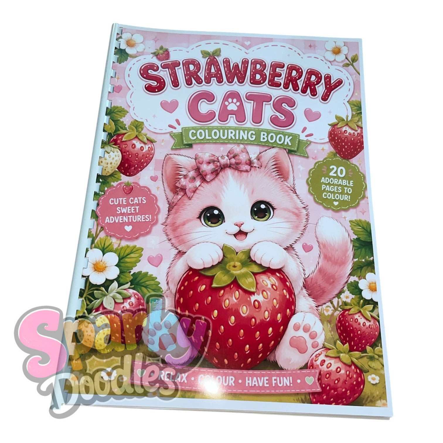 Strawberry Cats Colouring Book