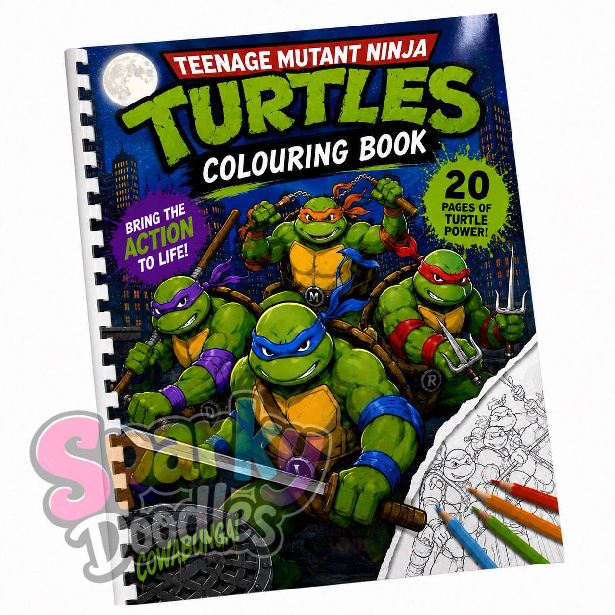 Ninja Turtles Colouring Book