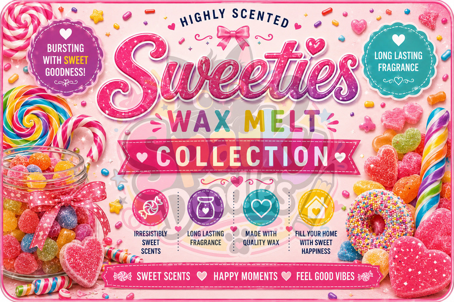 HB Wax Melt Collection Labels