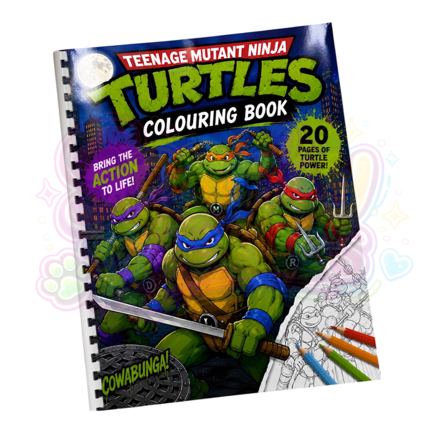 Ninja Turtles Colouring Book