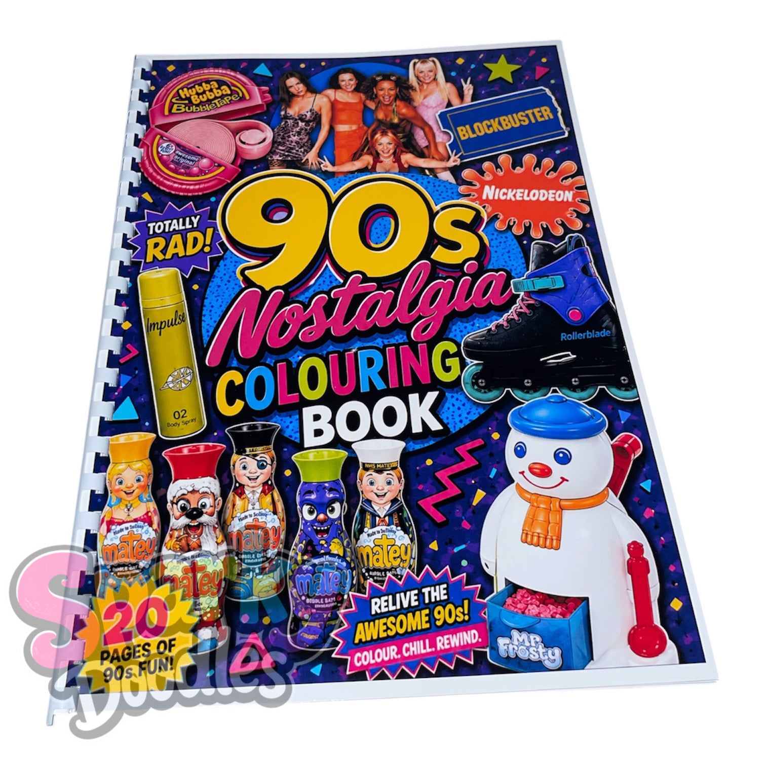 90s Nostalgia Colouring Book