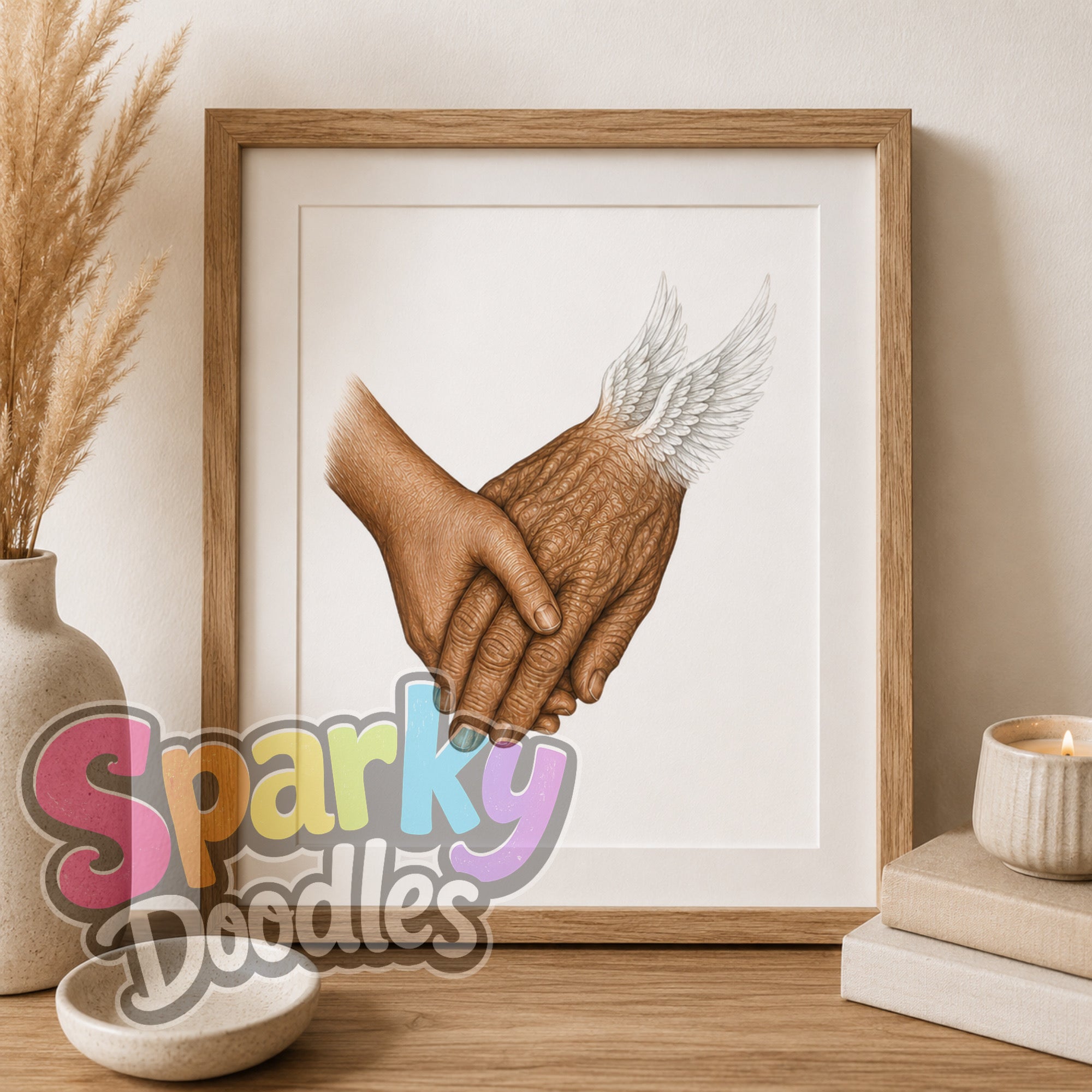 Angel Hands & Feet Child Loss & Remembrance A4 Print (Pay What You Can Afford) - A4 Keepsake - Unframed