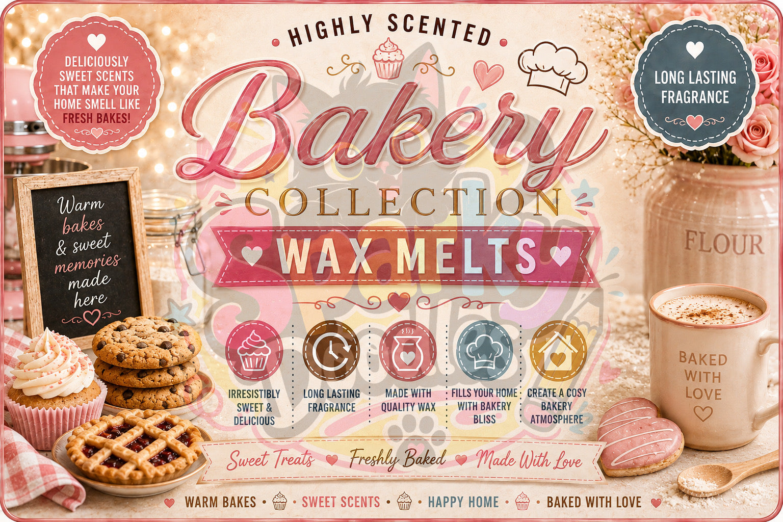 HB Wax Melt Collection Labels
