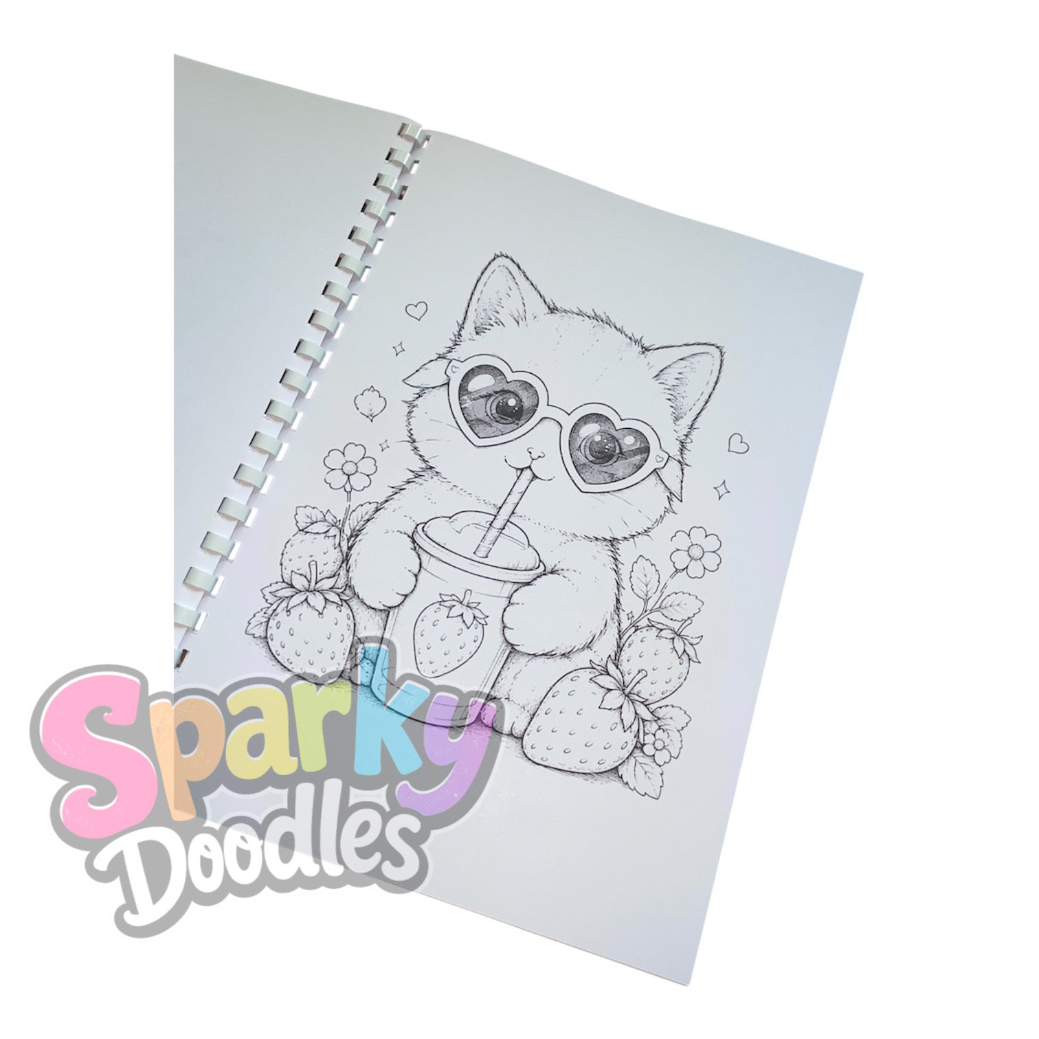 Strawberry Cats Colouring Book
