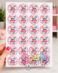 Colourful Thank You For Your Order Labels