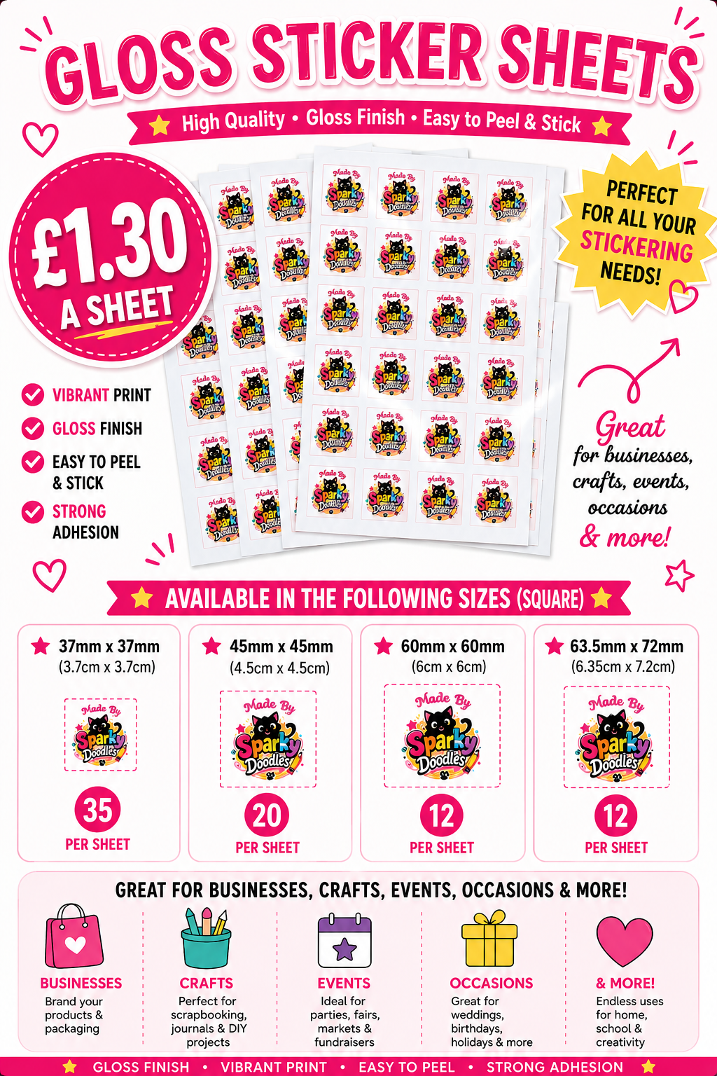 Glossy Stickers