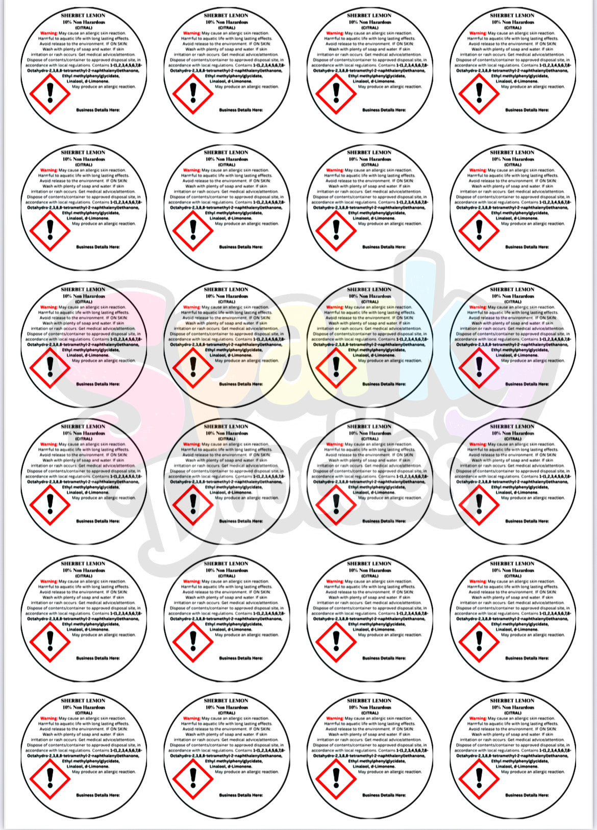 CLP Labels - Please Make Sure All Templates Are Available On Your Suppliers Site Before Ordering